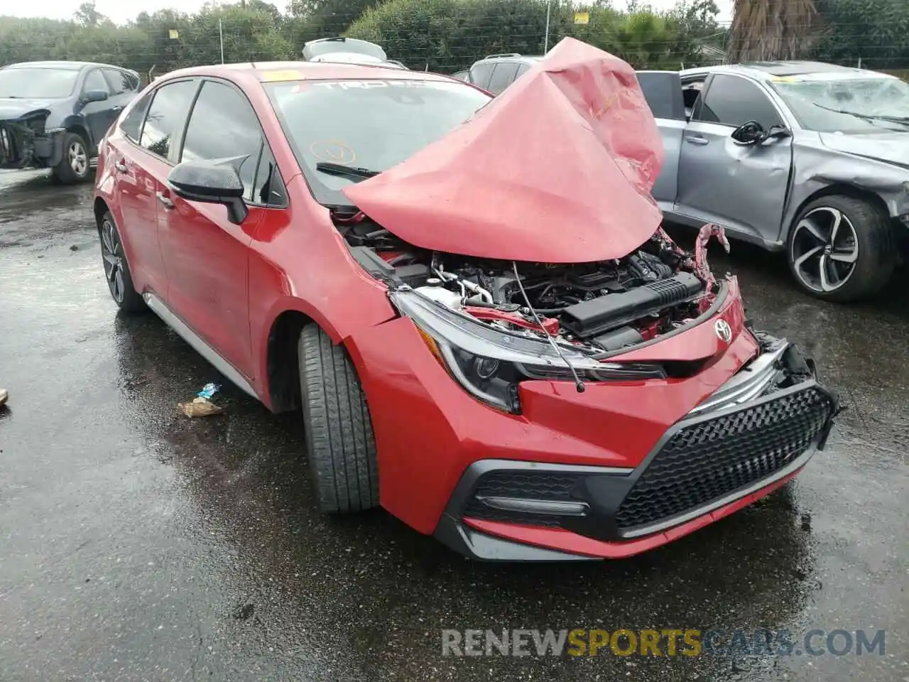 1 Photograph of a damaged car JTDS4RCE2LJ031936 TOYOTA COROLLA 2020