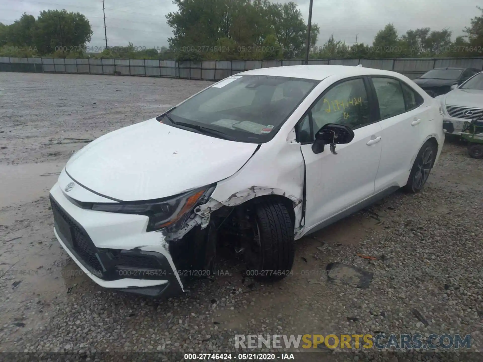 2 Photograph of a damaged car JTDS4RCE2LJ032021 TOYOTA COROLLA 2020