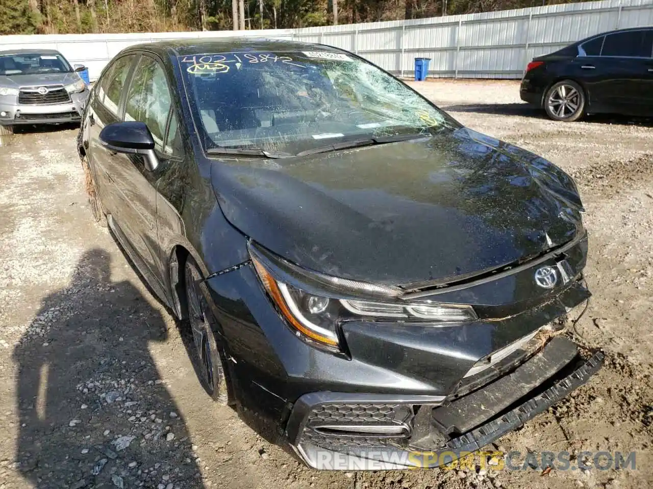 1 Photograph of a damaged car JTDS4RCE2LJ033170 TOYOTA COROLLA 2020