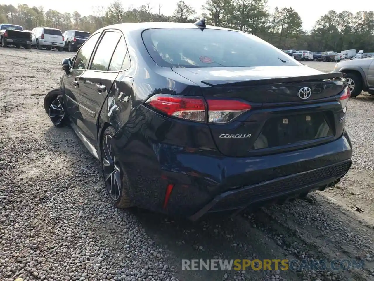 3 Photograph of a damaged car JTDS4RCE2LJ033170 TOYOTA COROLLA 2020