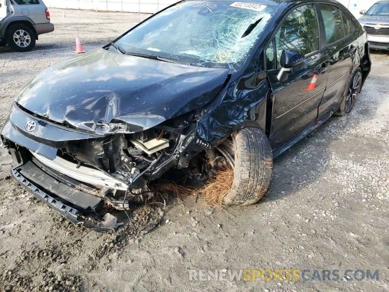 9 Photograph of a damaged car JTDS4RCE2LJ033170 TOYOTA COROLLA 2020