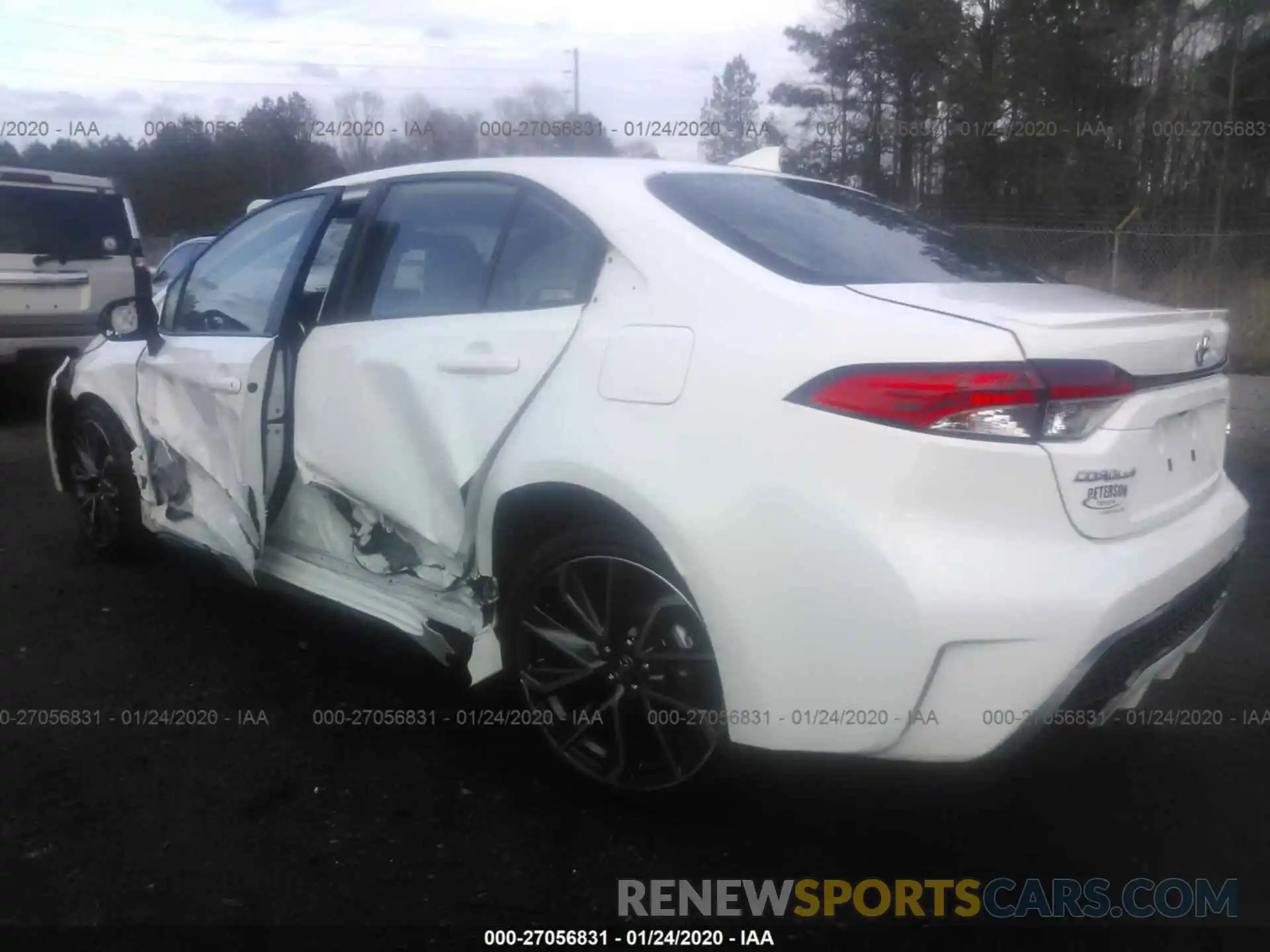 3 Photograph of a damaged car JTDS4RCE2LJ033217 TOYOTA COROLLA 2020