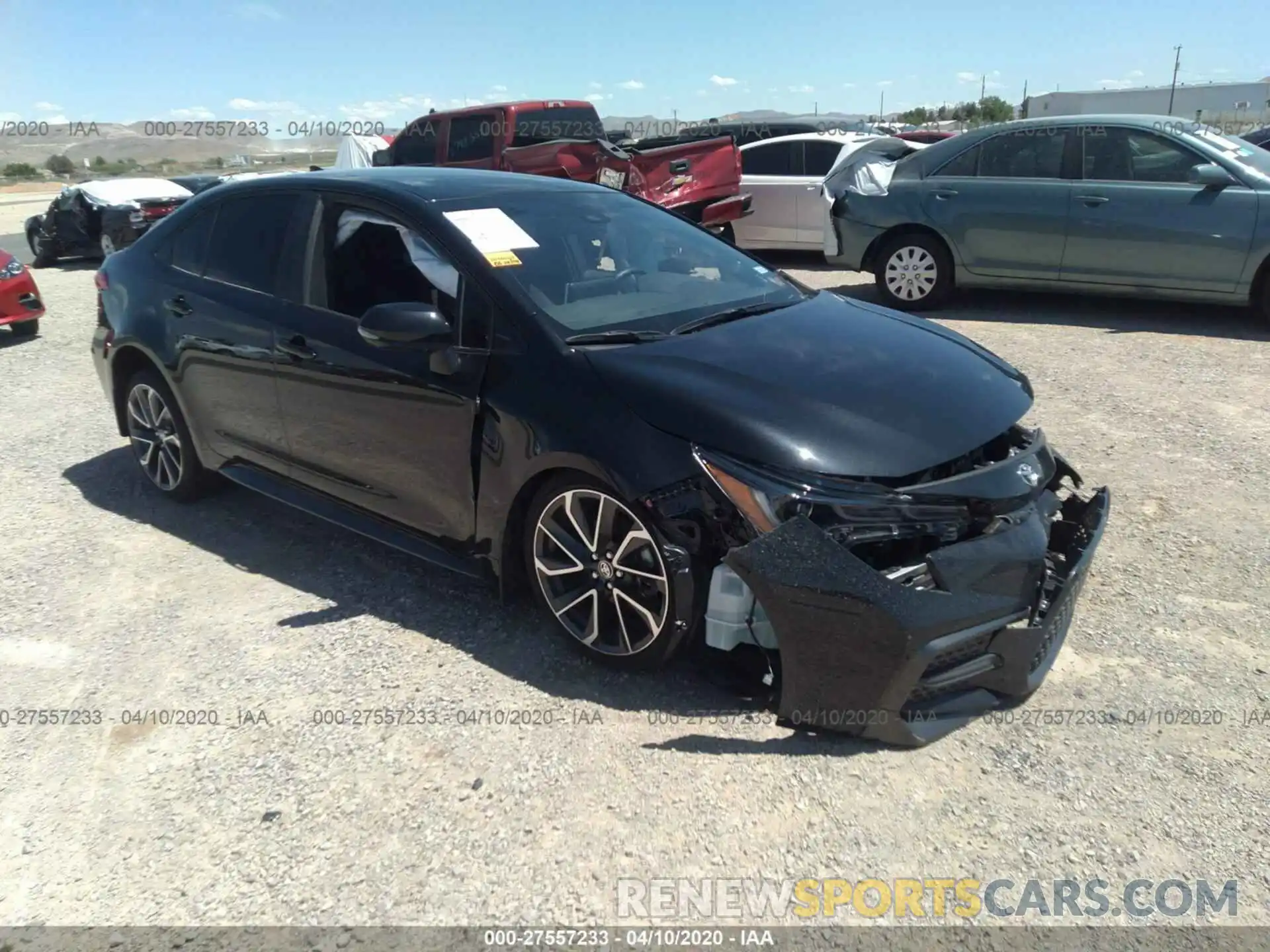 1 Photograph of a damaged car JTDS4RCE2LJ033914 TOYOTA COROLLA 2020