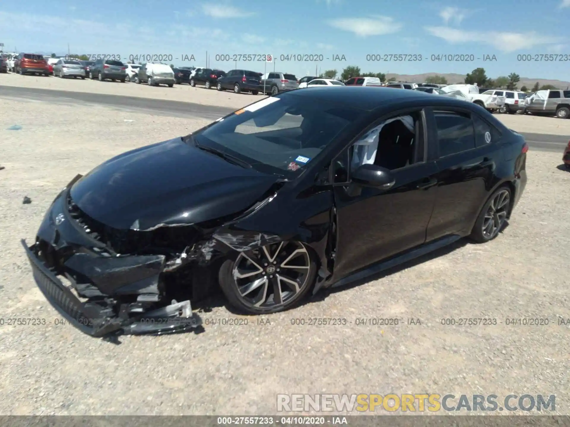 2 Photograph of a damaged car JTDS4RCE2LJ033914 TOYOTA COROLLA 2020