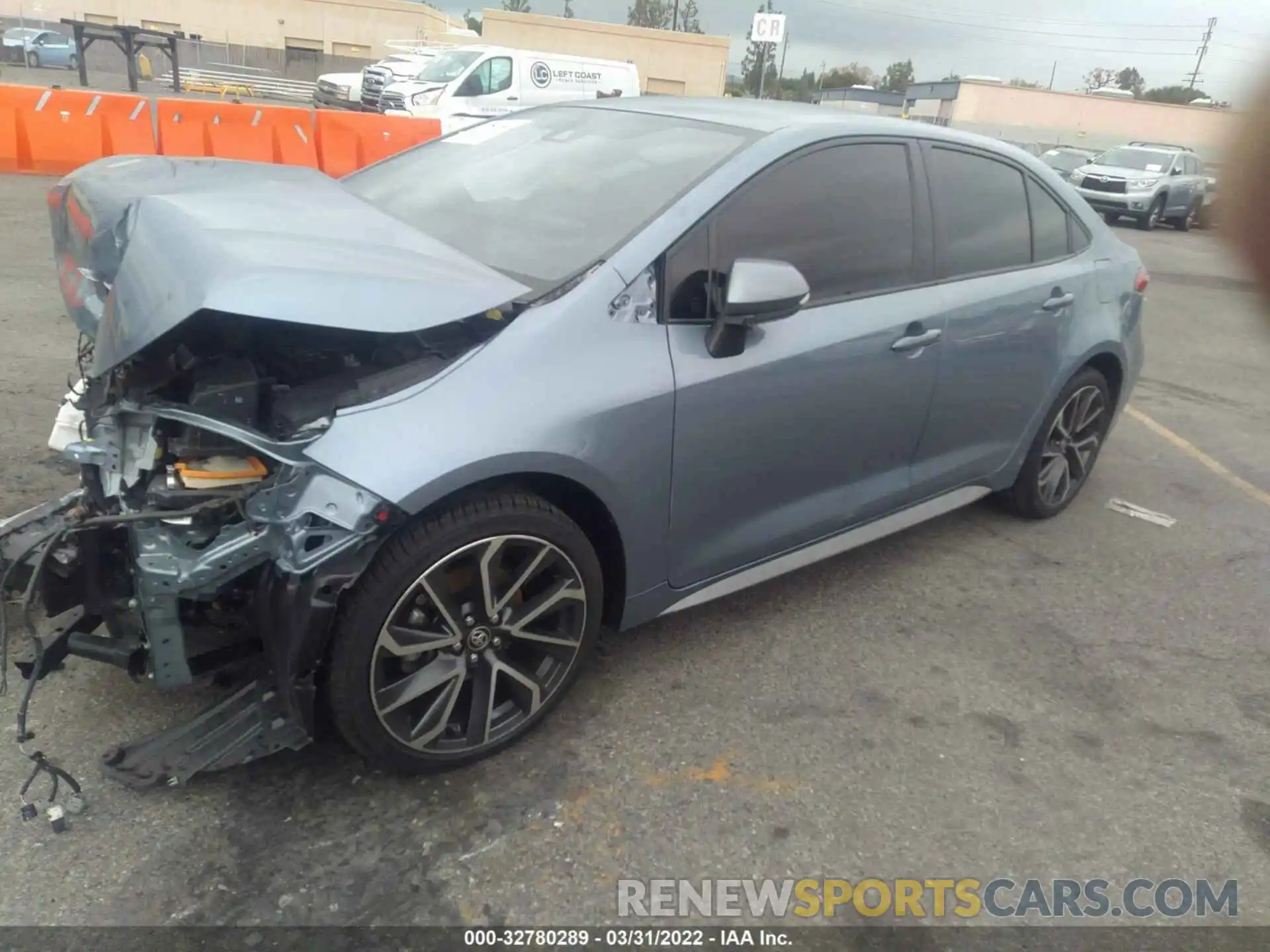 2 Photograph of a damaged car JTDS4RCE2LJ033928 TOYOTA COROLLA 2020