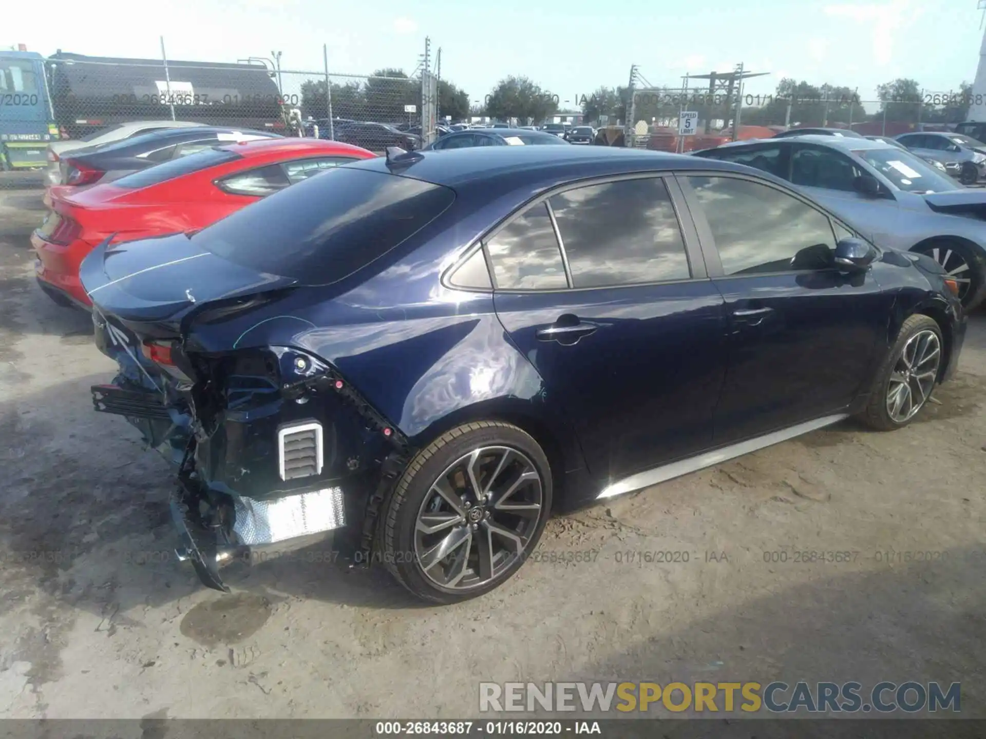 4 Photograph of a damaged car JTDS4RCE2LJ034416 TOYOTA COROLLA 2020