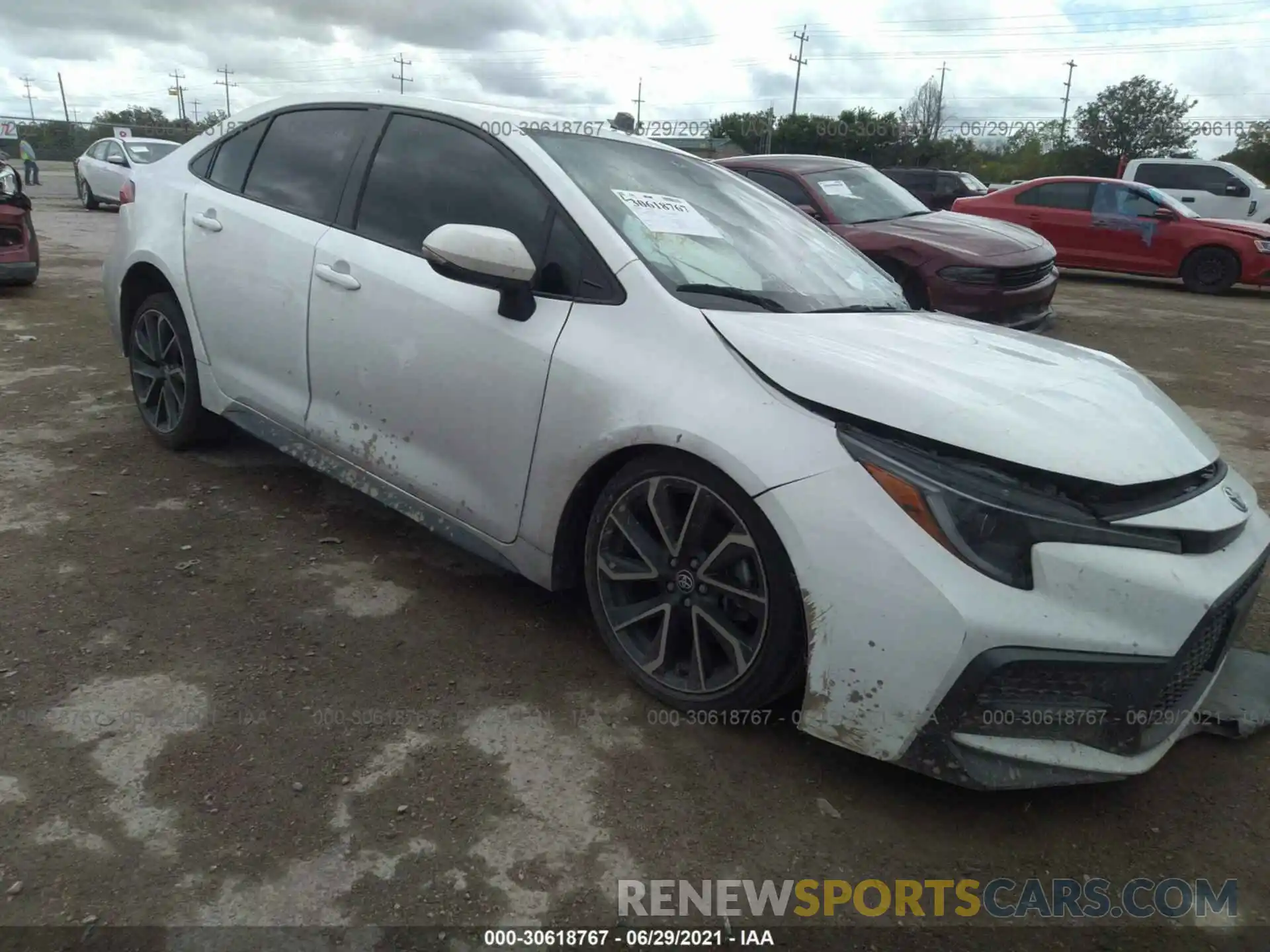 1 Photograph of a damaged car JTDS4RCE2LJ034447 TOYOTA COROLLA 2020