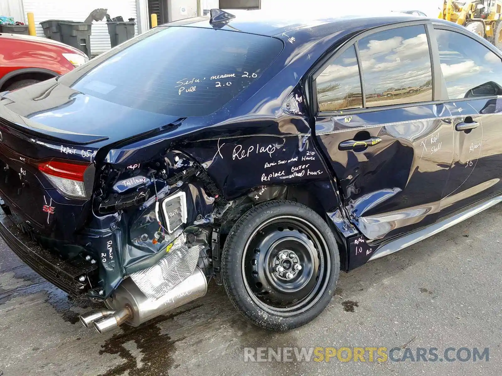 9 Photograph of a damaged car JTDS4RCE2LJ034609 TOYOTA COROLLA 2020