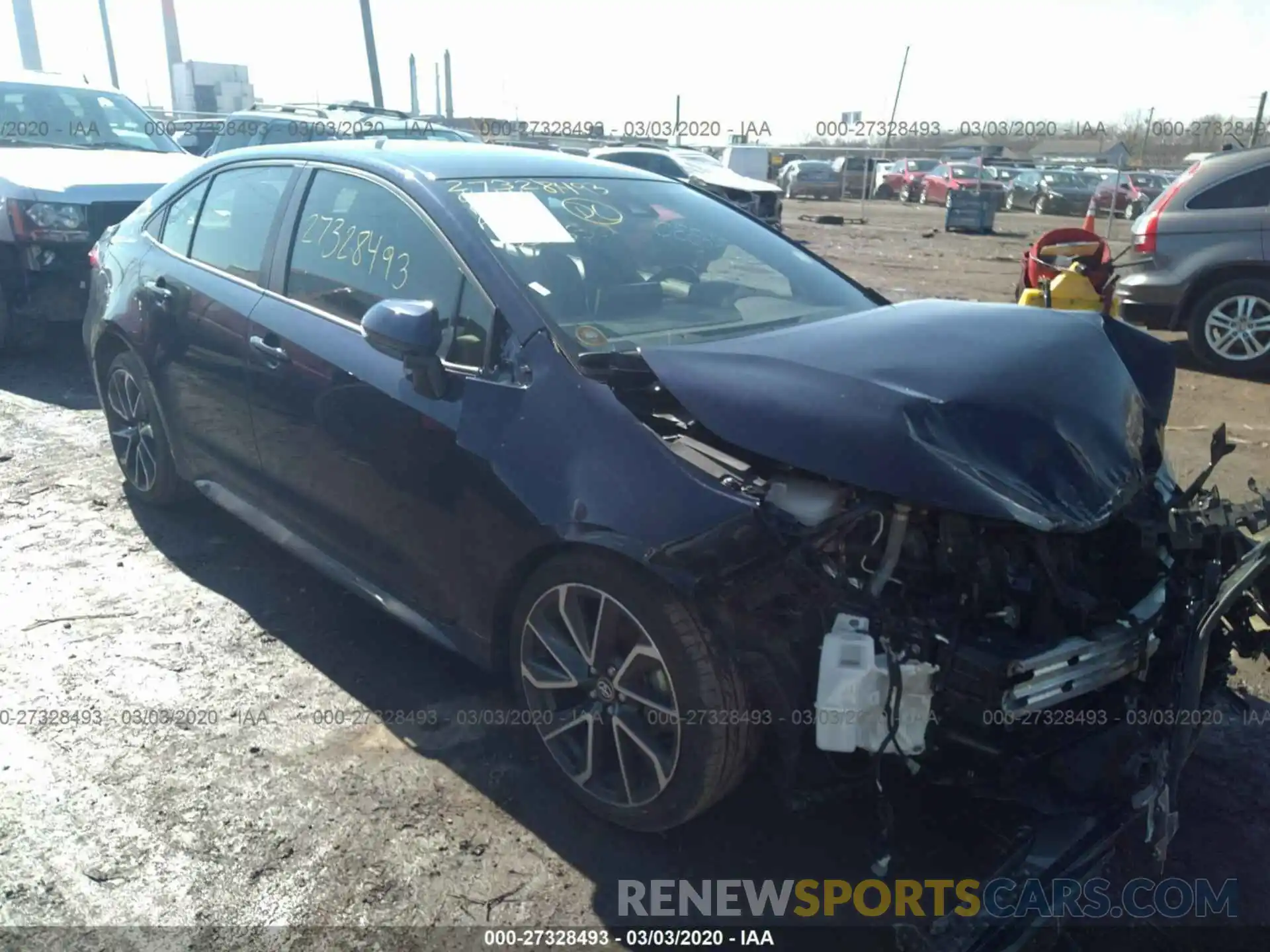 1 Photograph of a damaged car JTDS4RCE2LJ036330 TOYOTA COROLLA 2020