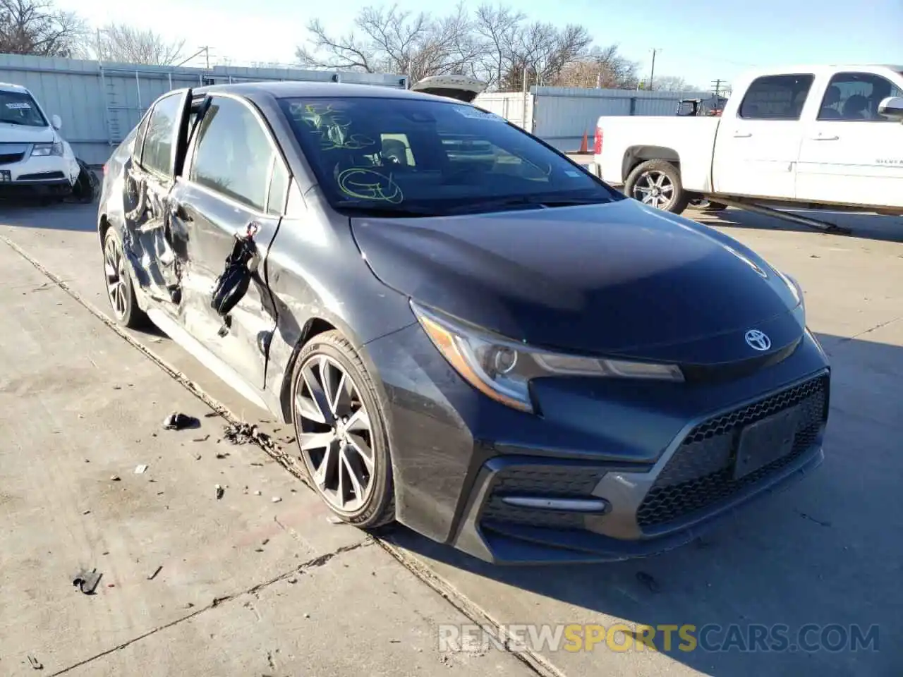 1 Photograph of a damaged car JTDS4RCE2LJ036778 TOYOTA COROLLA 2020