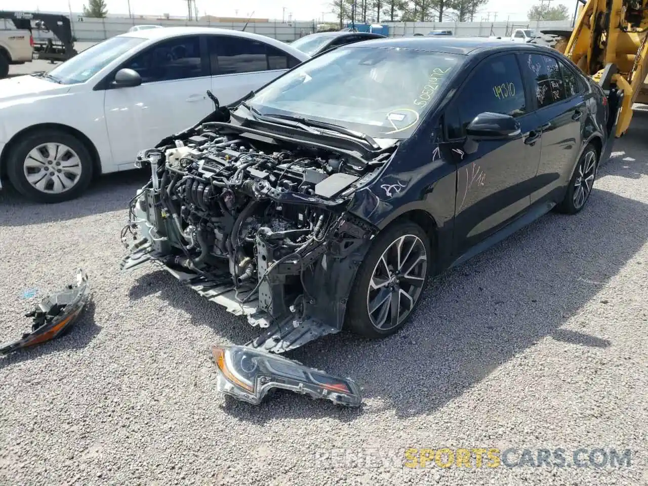 2 Photograph of a damaged car JTDS4RCE2LJ037106 TOYOTA COROLLA 2020