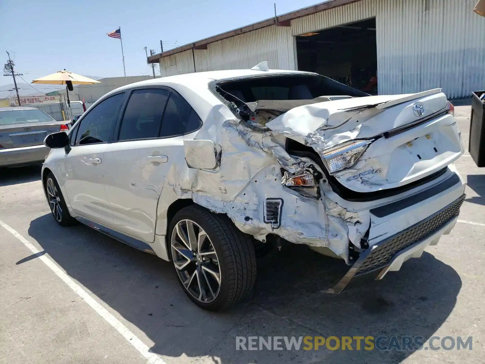 3 Photograph of a damaged car JTDS4RCE2LJ037414 TOYOTA COROLLA 2020