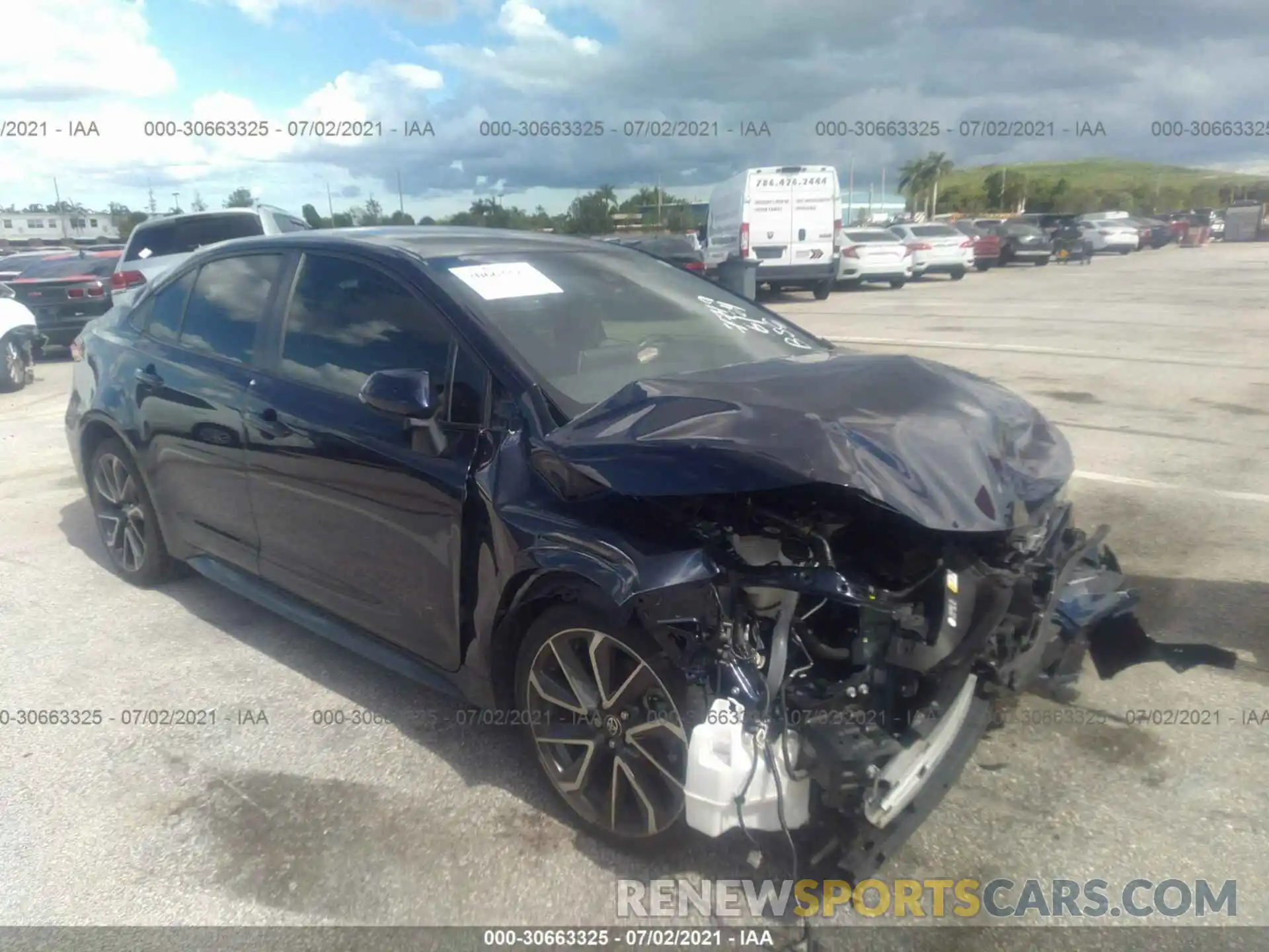 1 Photograph of a damaged car JTDS4RCE2LJ037719 TOYOTA COROLLA 2020