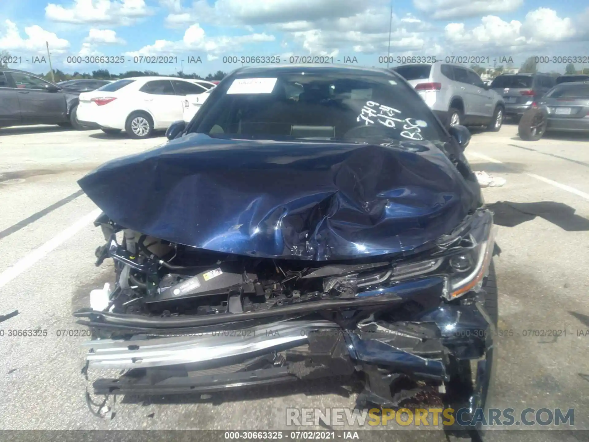 6 Photograph of a damaged car JTDS4RCE2LJ037719 TOYOTA COROLLA 2020