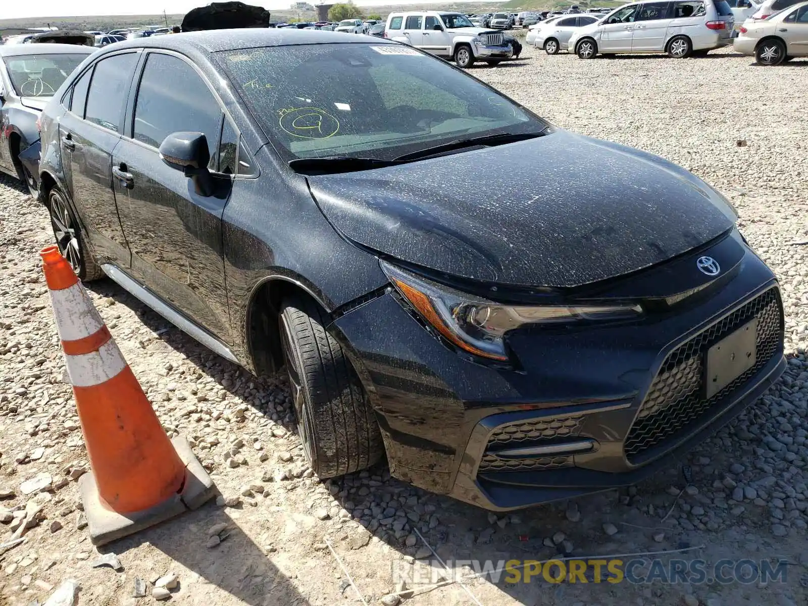 1 Photograph of a damaged car JTDS4RCE2LJ038577 TOYOTA COROLLA 2020