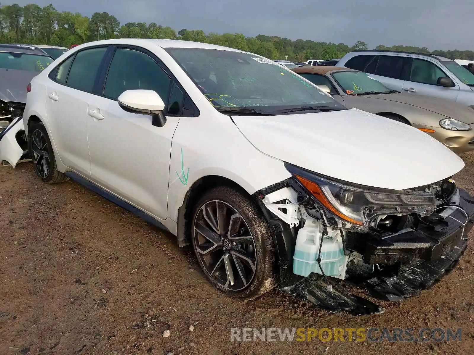 1 Photograph of a damaged car JTDS4RCE2LJ038708 TOYOTA COROLLA 2020