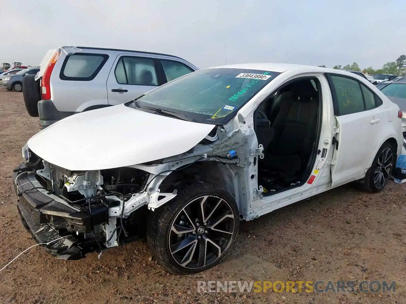2 Photograph of a damaged car JTDS4RCE2LJ038708 TOYOTA COROLLA 2020