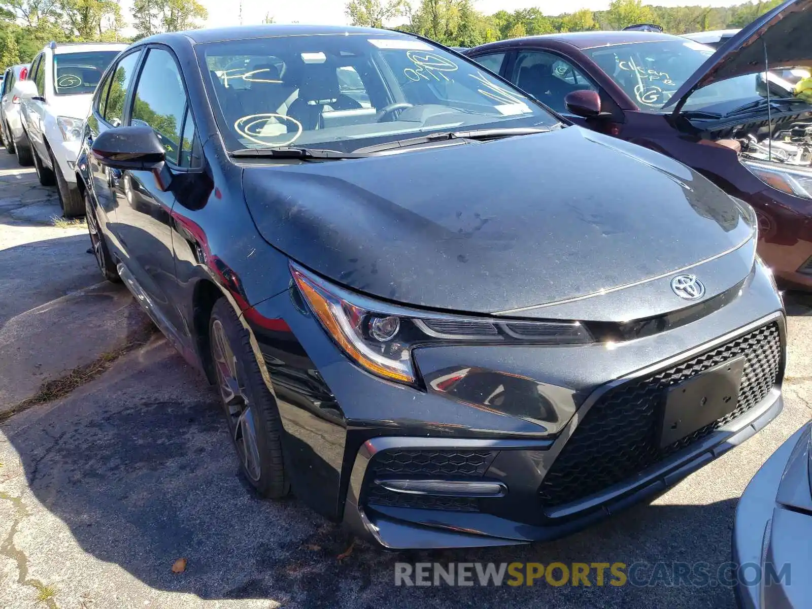 1 Photograph of a damaged car JTDS4RCE2LJ038711 TOYOTA COROLLA 2020