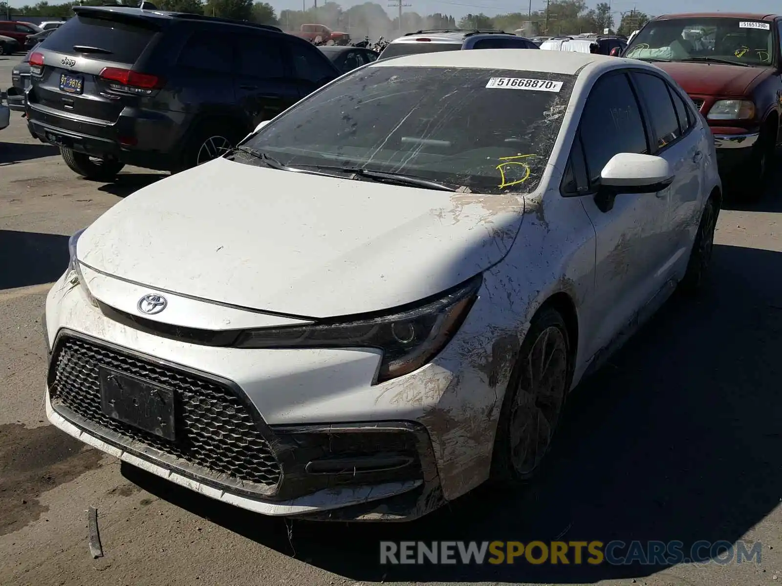 2 Photograph of a damaged car JTDS4RCE2LJ040488 TOYOTA COROLLA 2020