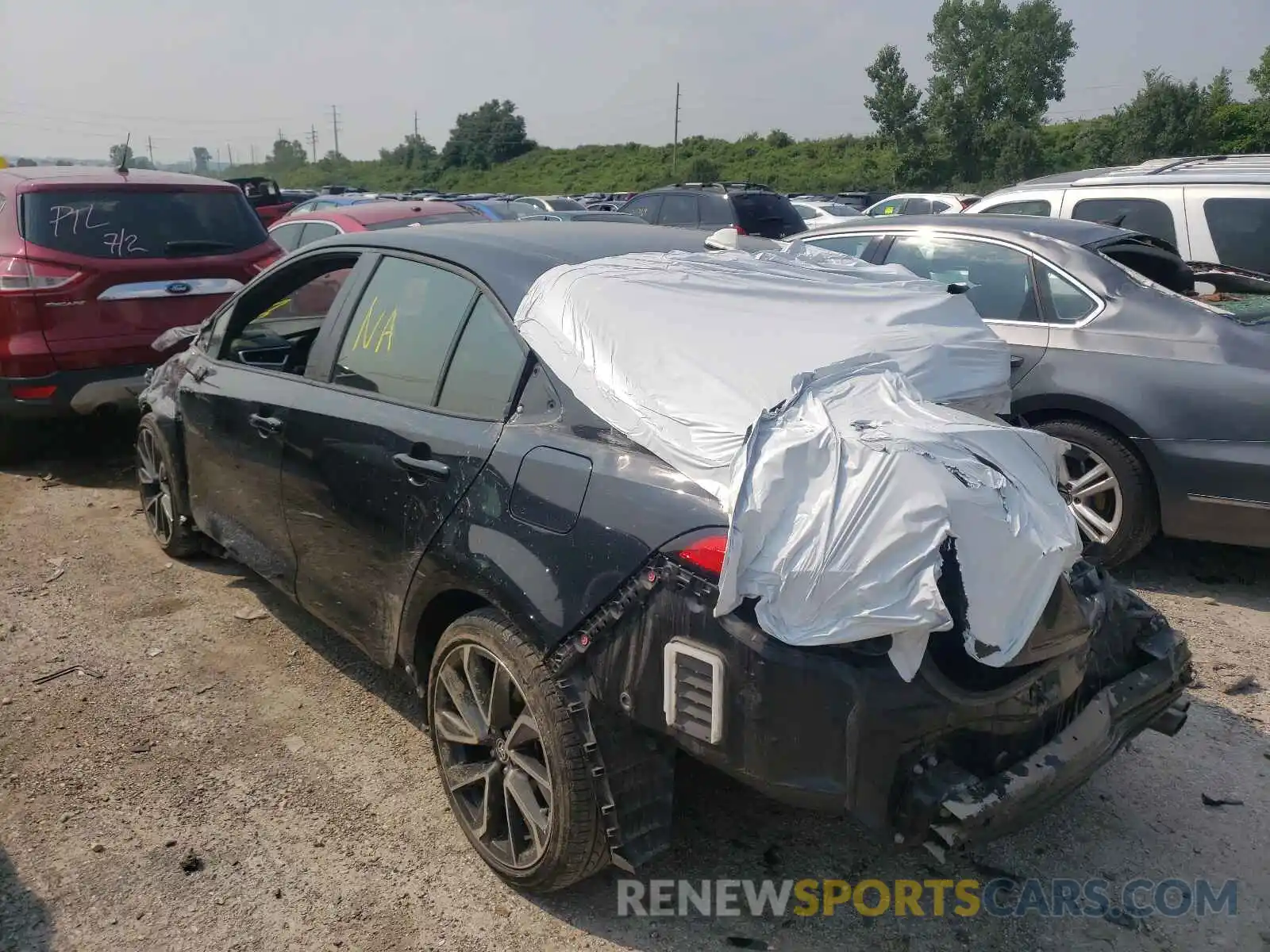 3 Photograph of a damaged car JTDS4RCE2LJ041592 TOYOTA COROLLA 2020