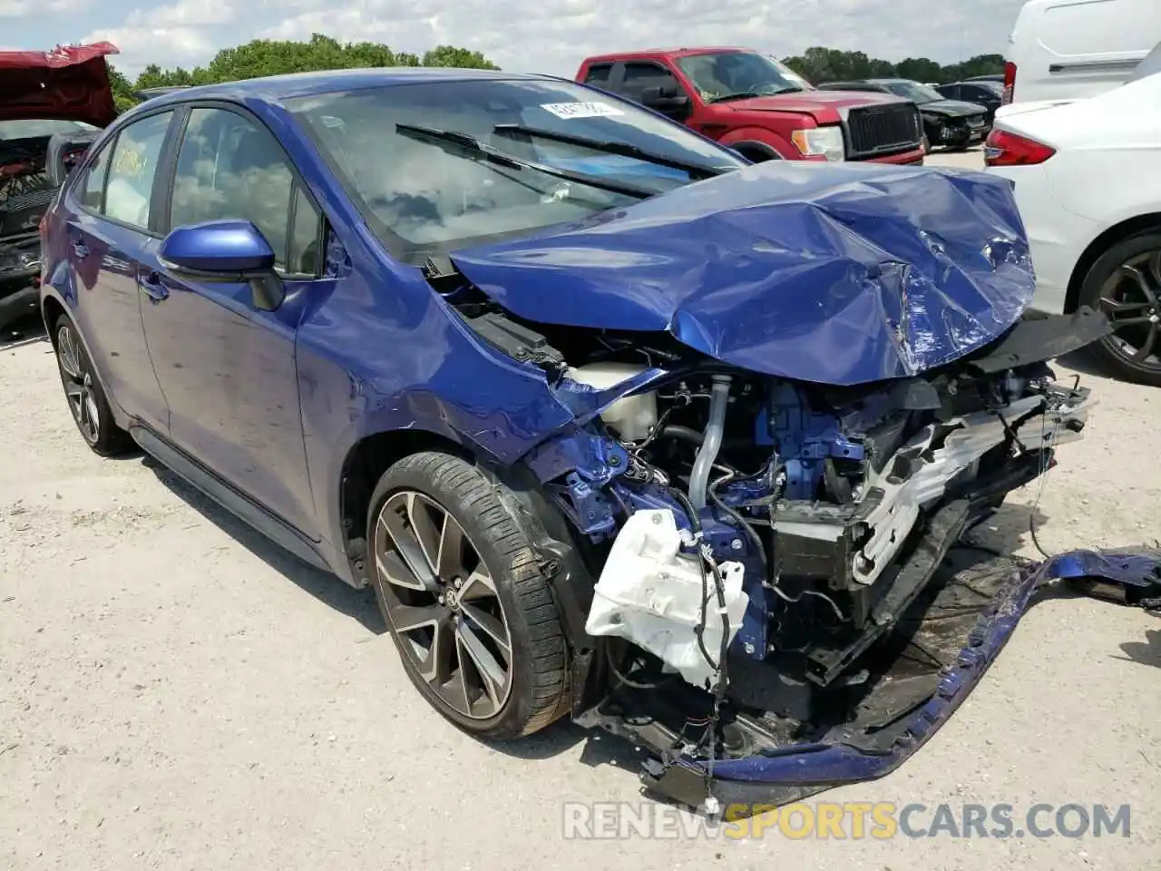 1 Photograph of a damaged car JTDS4RCE2LJ041706 TOYOTA COROLLA 2020