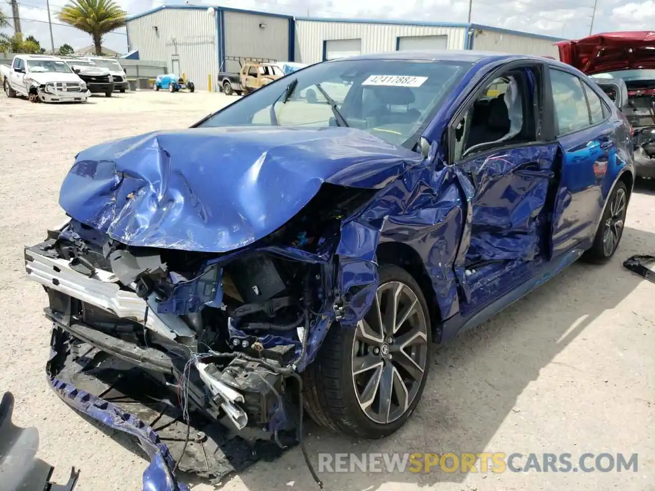 2 Photograph of a damaged car JTDS4RCE2LJ041706 TOYOTA COROLLA 2020