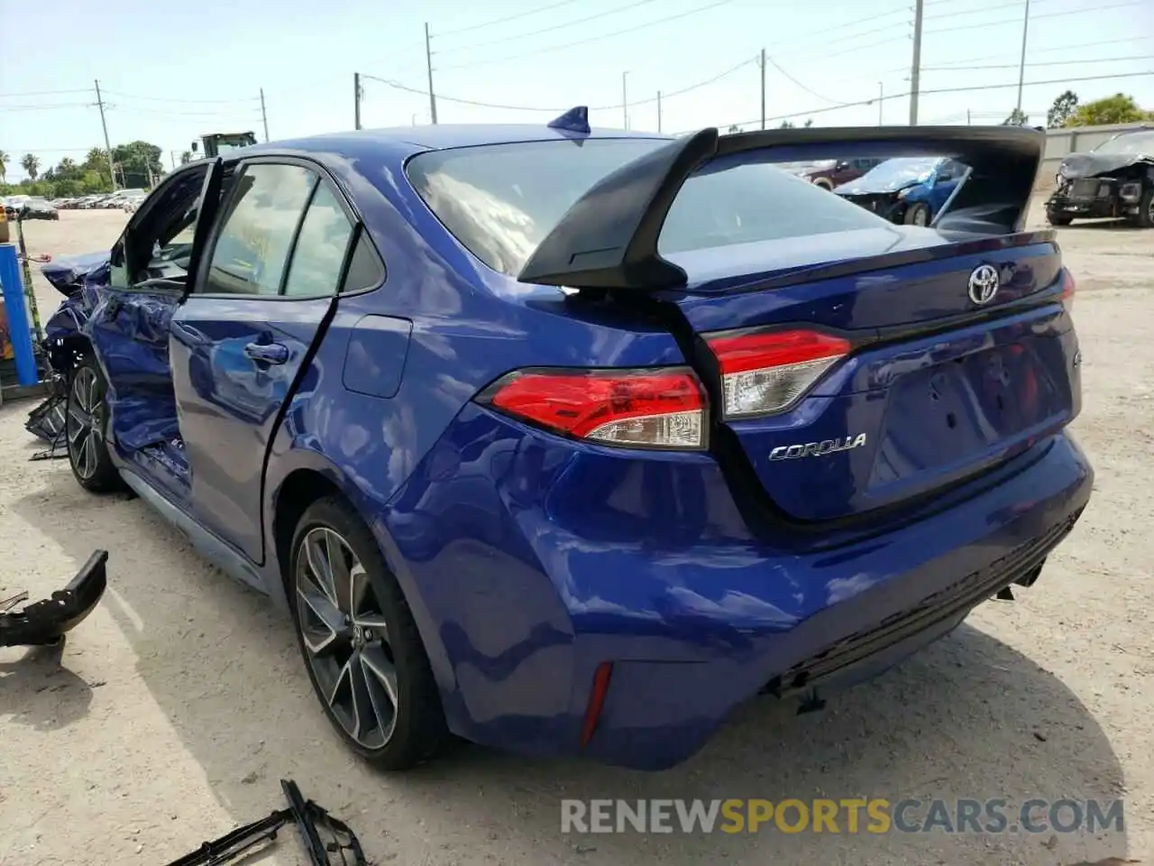 3 Photograph of a damaged car JTDS4RCE2LJ041706 TOYOTA COROLLA 2020