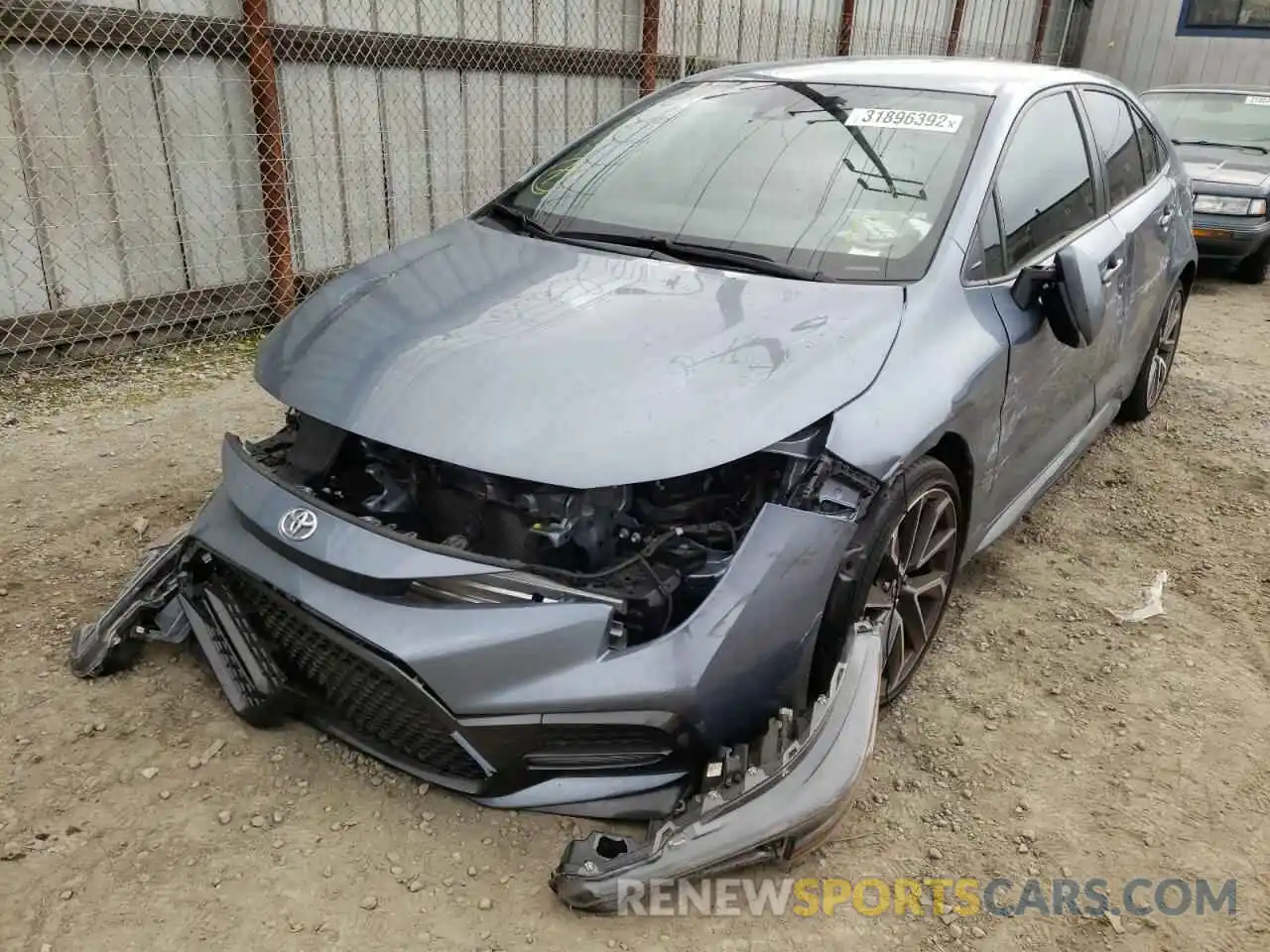 2 Photograph of a damaged car JTDS4RCE2LJ042094 TOYOTA COROLLA 2020