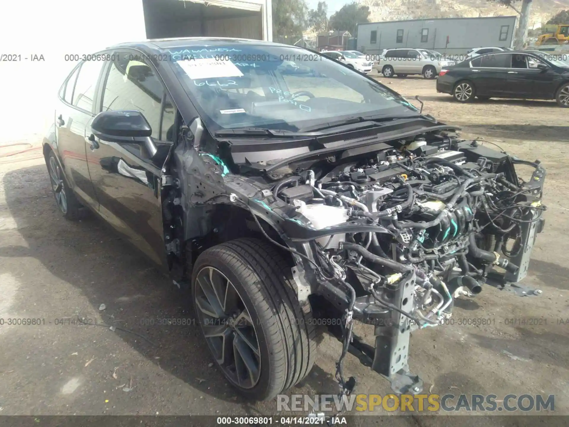 1 Photograph of a damaged car JTDS4RCE2LJ042435 TOYOTA COROLLA 2020