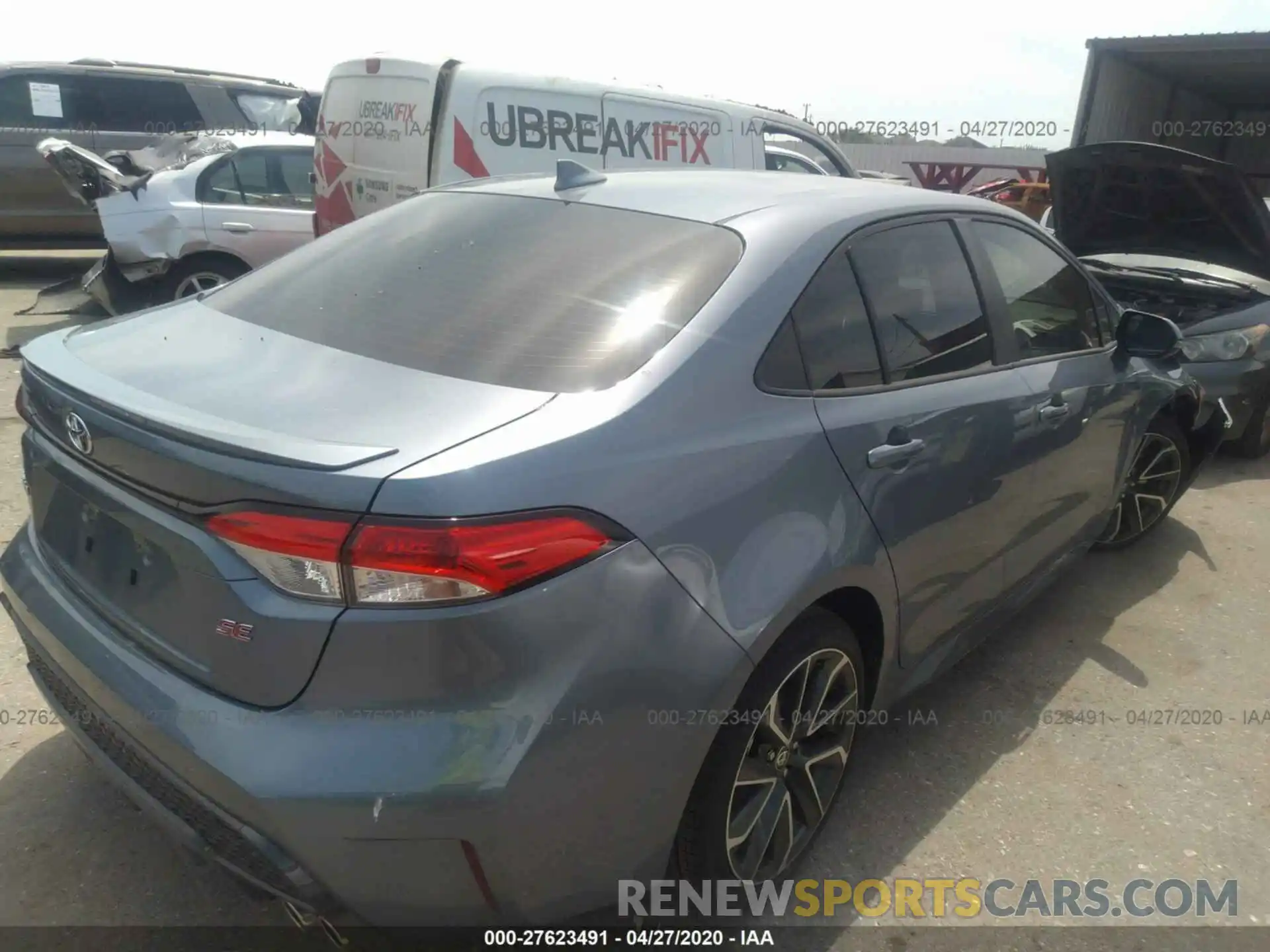 4 Photograph of a damaged car JTDS4RCE2LJ043195 TOYOTA COROLLA 2020