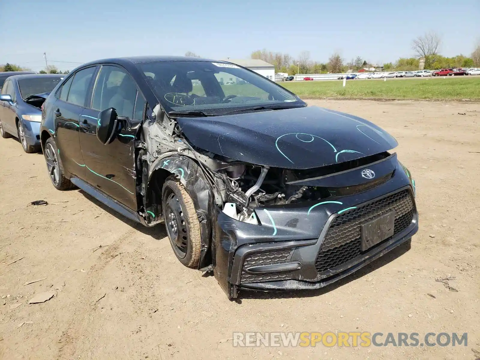 1 Photograph of a damaged car JTDS4RCE2LJ043231 TOYOTA COROLLA 2020