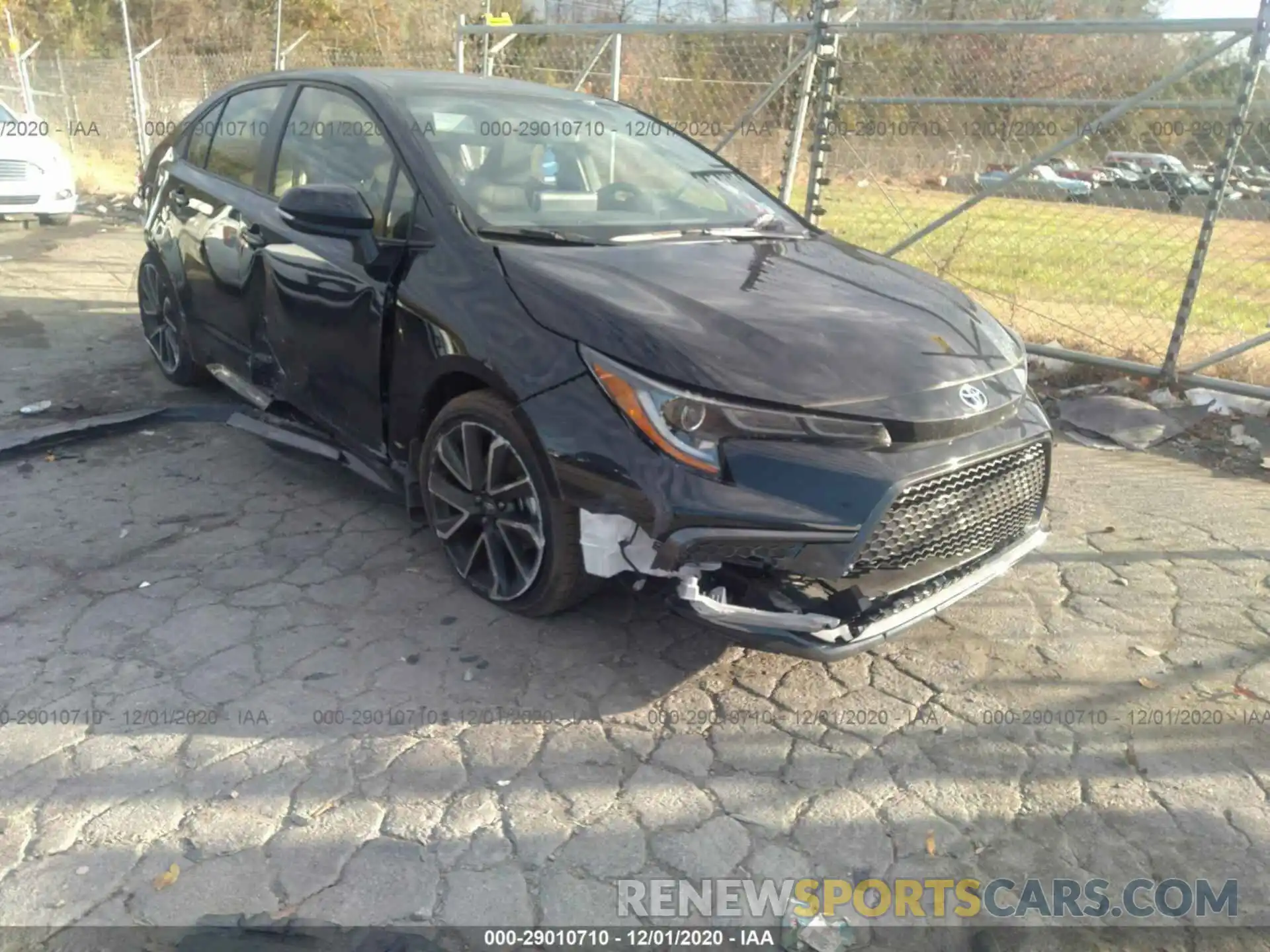 1 Photograph of a damaged car JTDS4RCE2LJ043262 TOYOTA COROLLA 2020