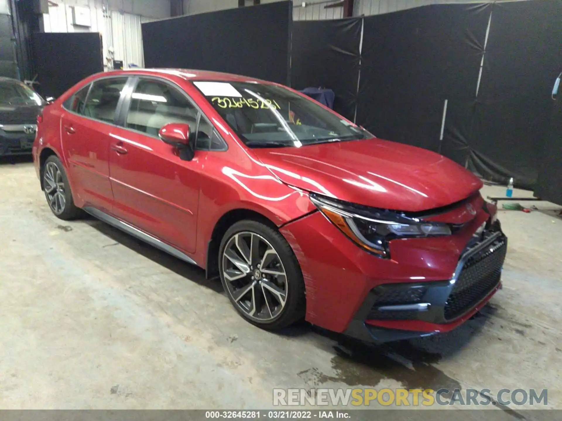 1 Photograph of a damaged car JTDS4RCE2LJ043388 TOYOTA COROLLA 2020