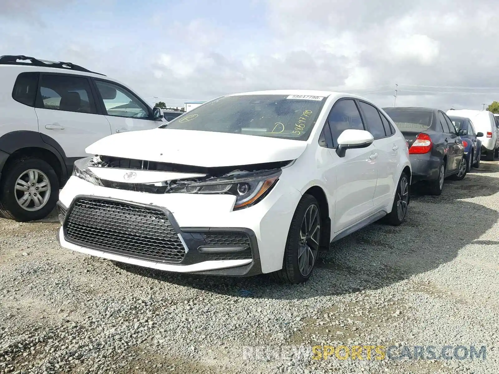 2 Photograph of a damaged car JTDS4RCE2LJ044234 TOYOTA COROLLA 2020