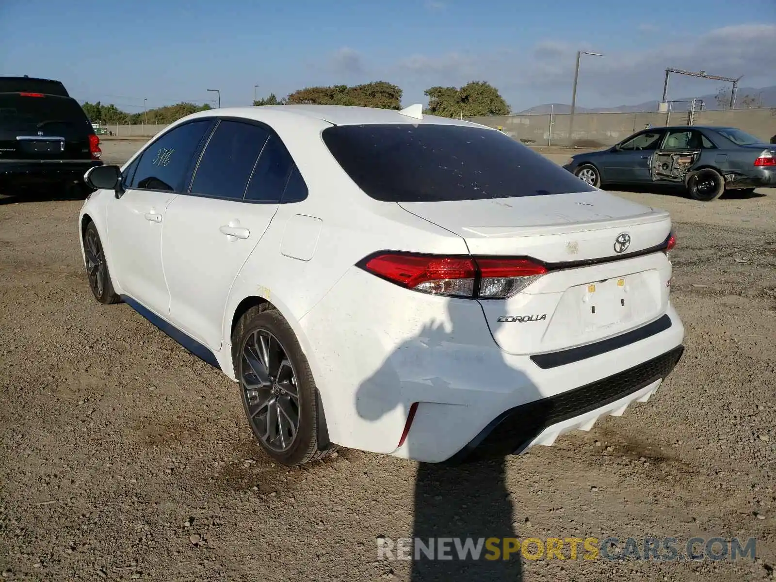 3 Photograph of a damaged car JTDS4RCE2LJ044234 TOYOTA COROLLA 2020