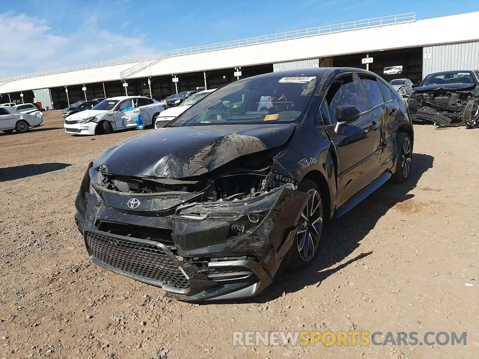 2 Photograph of a damaged car JTDS4RCE2LJ049174 TOYOTA COROLLA 2020