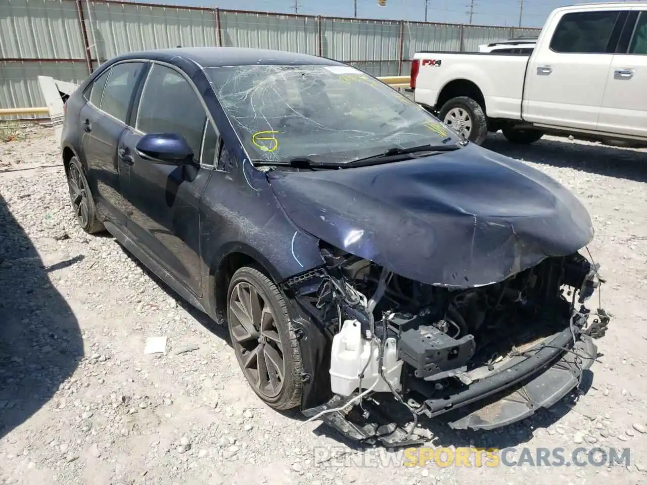 1 Photograph of a damaged car JTDS4RCE2LJ050521 TOYOTA COROLLA 2020