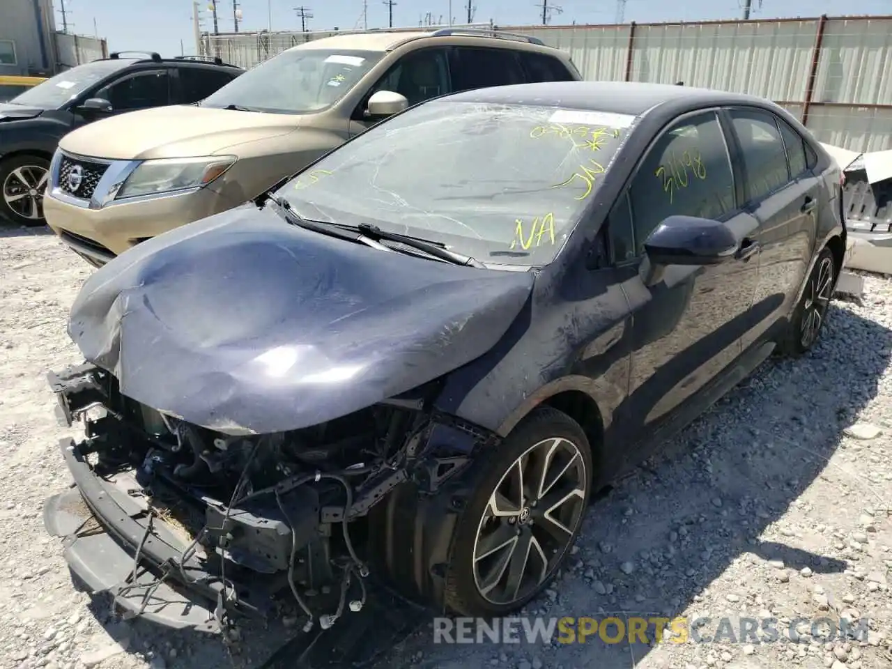 2 Photograph of a damaged car JTDS4RCE2LJ050521 TOYOTA COROLLA 2020