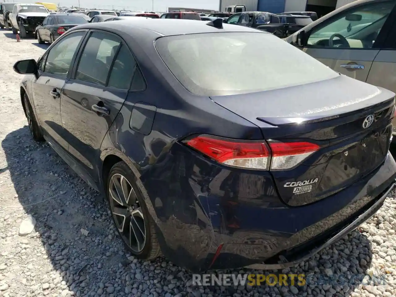 3 Photograph of a damaged car JTDS4RCE2LJ050521 TOYOTA COROLLA 2020