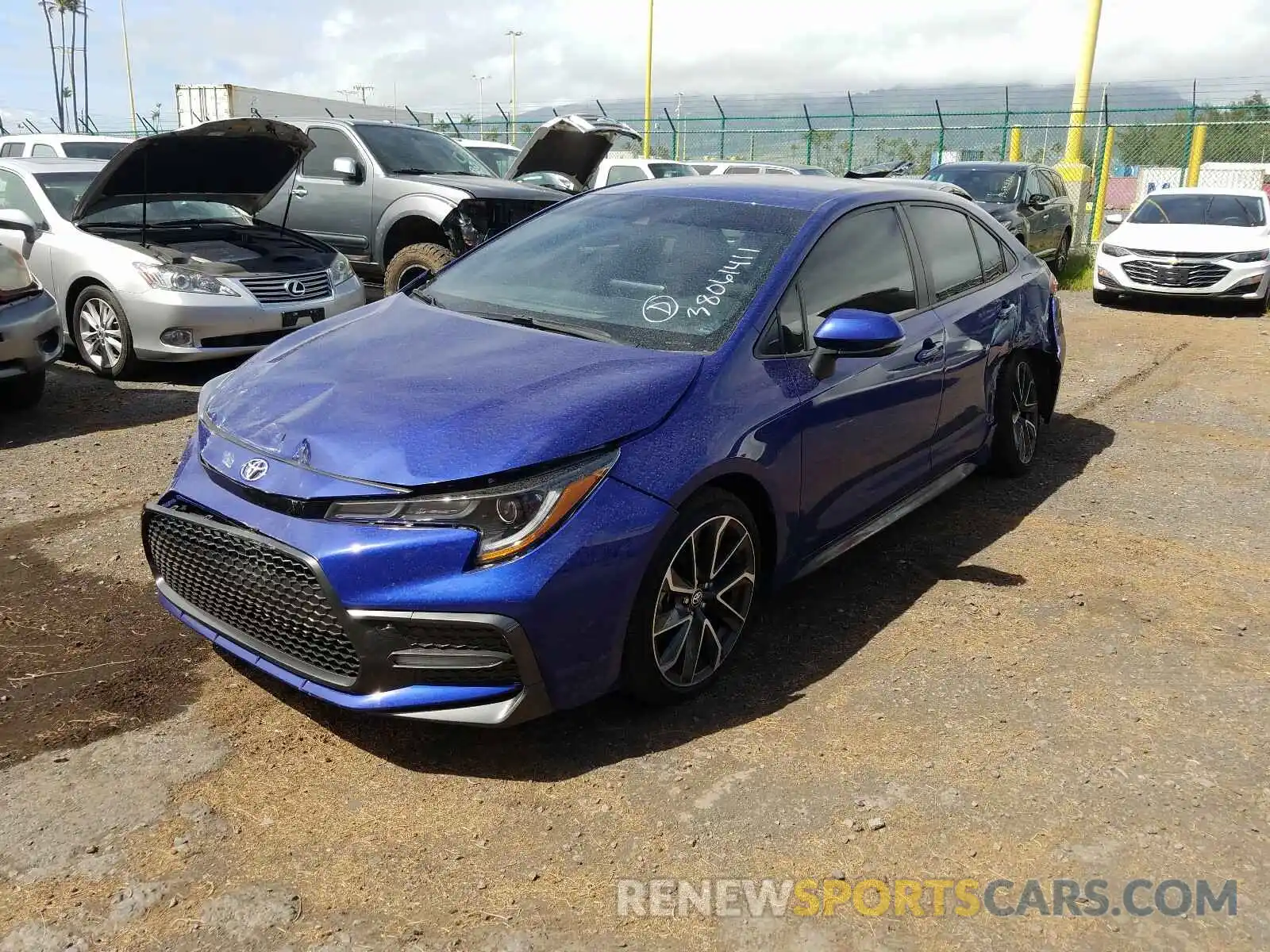 2 Photograph of a damaged car JTDS4RCE2LJ051152 TOYOTA COROLLA 2020