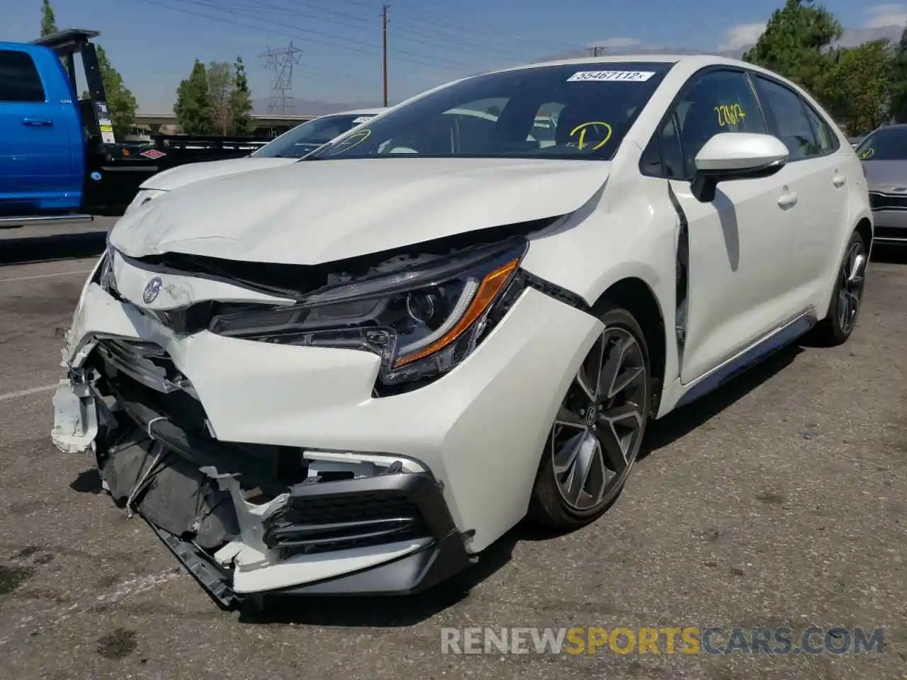 2 Photograph of a damaged car JTDS4RCE2LJ051958 TOYOTA COROLLA 2020