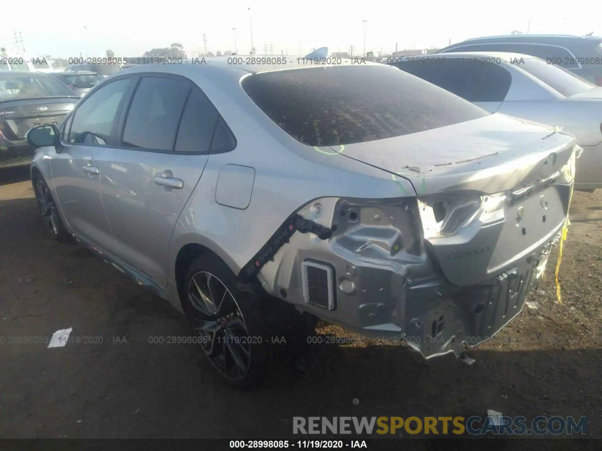 3 Photograph of a damaged car JTDS4RCE2LJ052186 TOYOTA COROLLA 2020