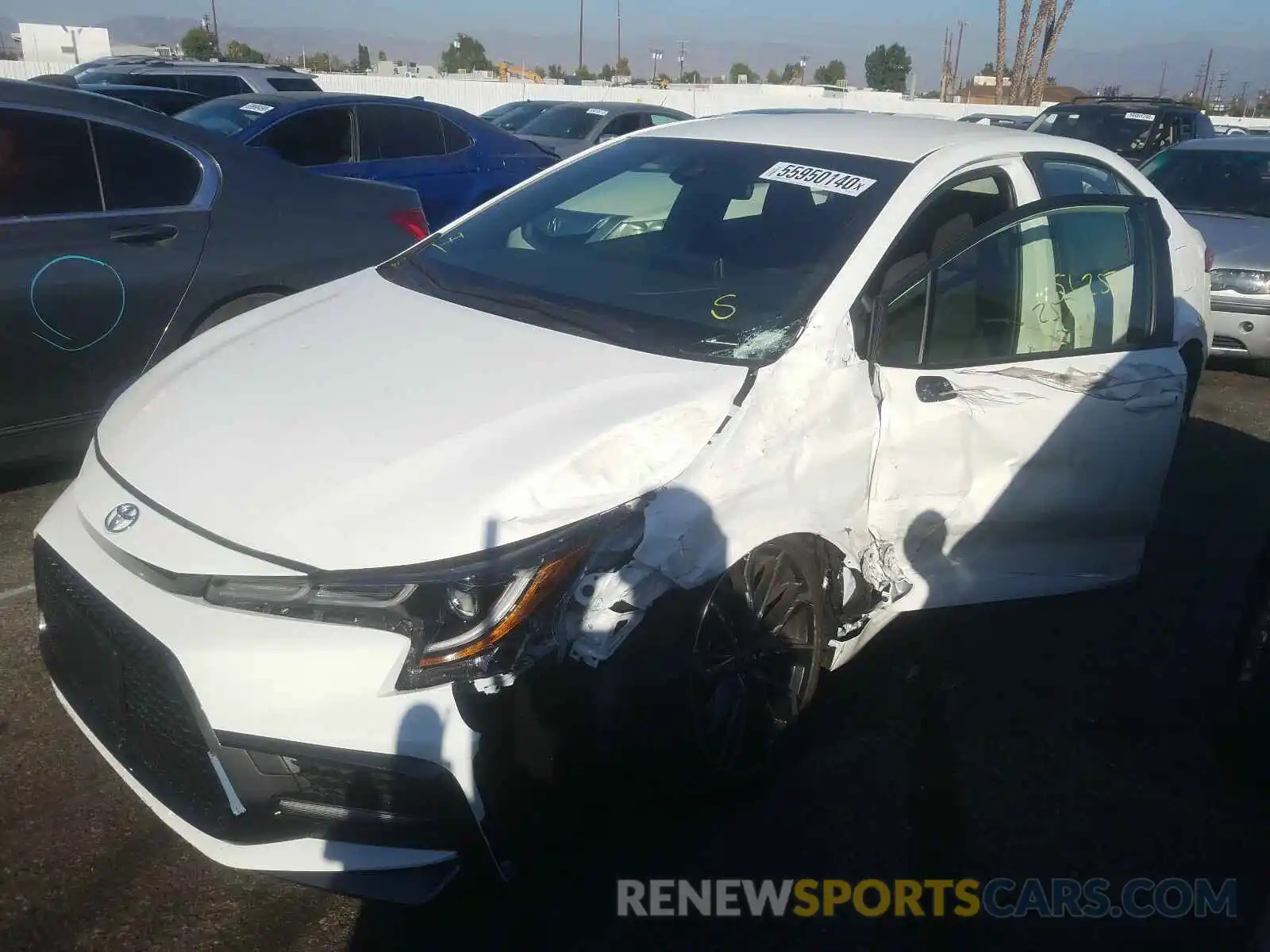 2 Photograph of a damaged car JTDS4RCE2LJ052303 TOYOTA COROLLA 2020