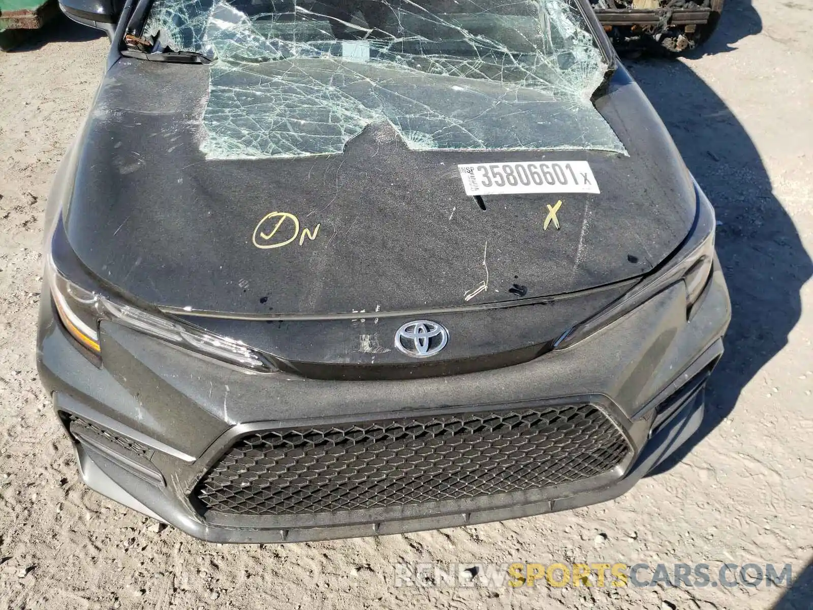 7 Фотография поврежденного автомобиля JTDS4RCE2LJ053015 TOYOTA COROLLA 2020