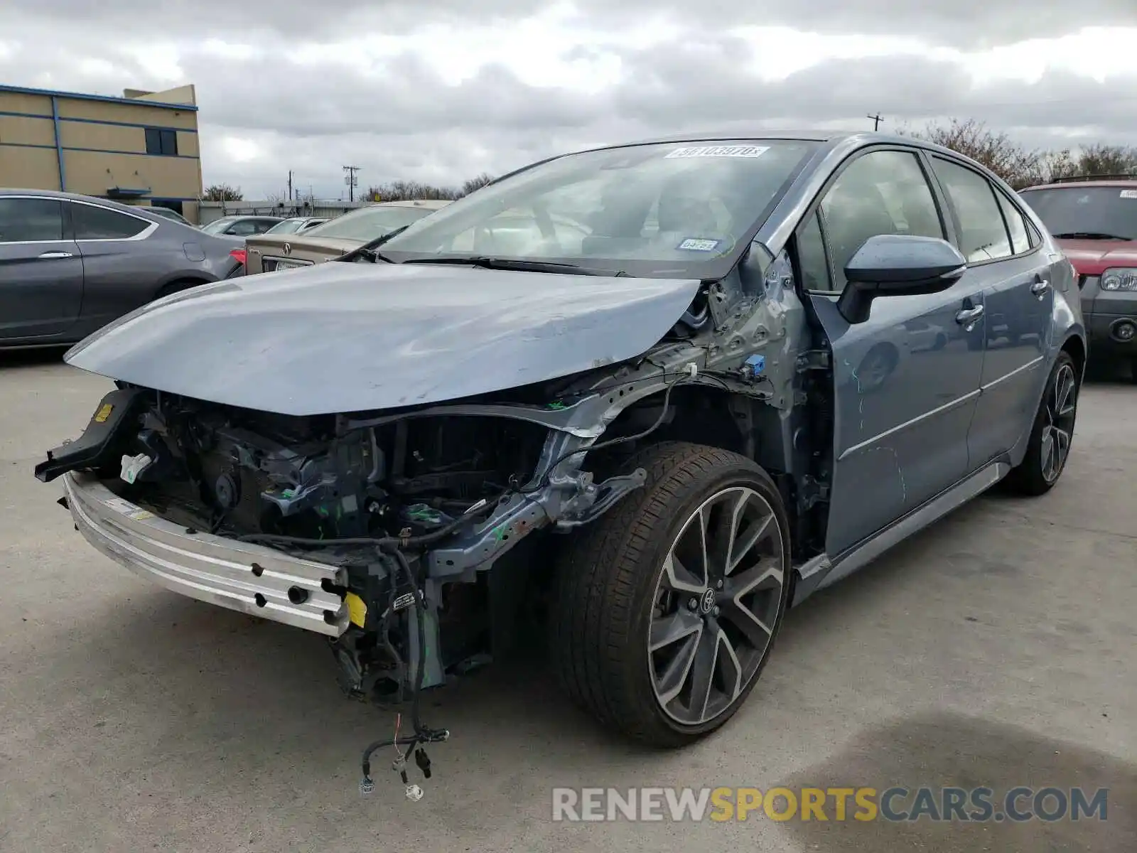 2 Photograph of a damaged car JTDS4RCE3LJ000582 TOYOTA COROLLA 2020