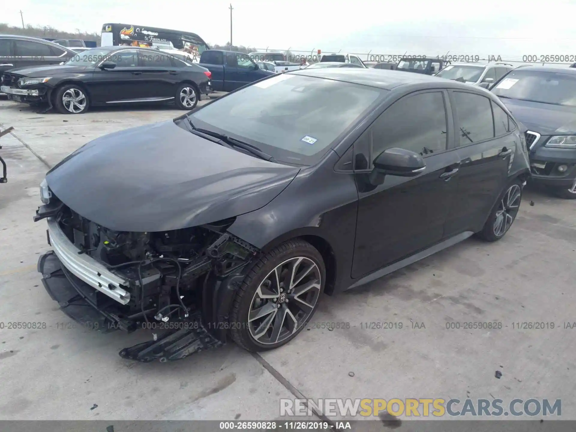 2 Photograph of a damaged car JTDS4RCE3LJ001344 TOYOTA COROLLA 2020