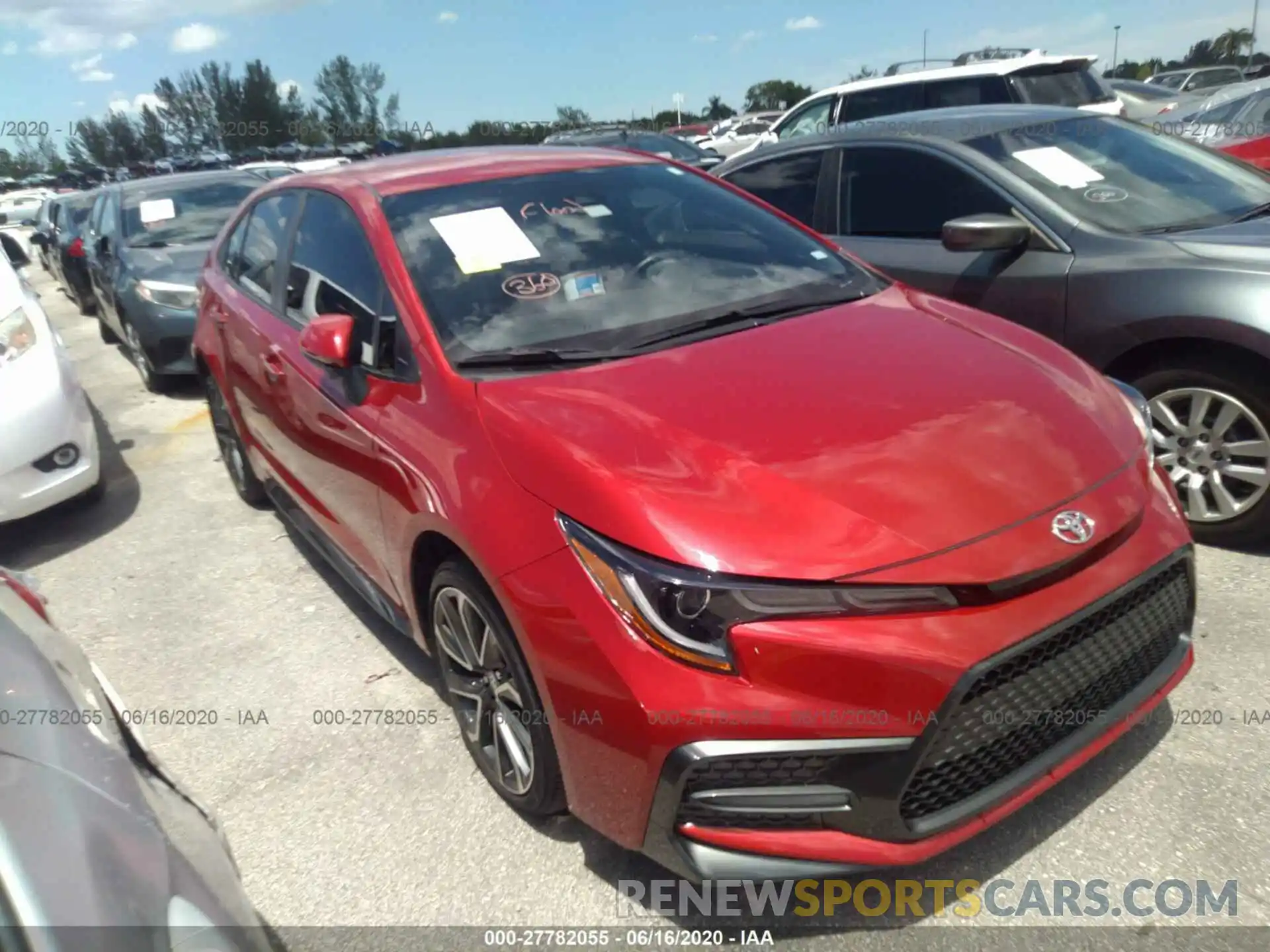 1 Photograph of a damaged car JTDS4RCE3LJ001439 TOYOTA COROLLA 2020