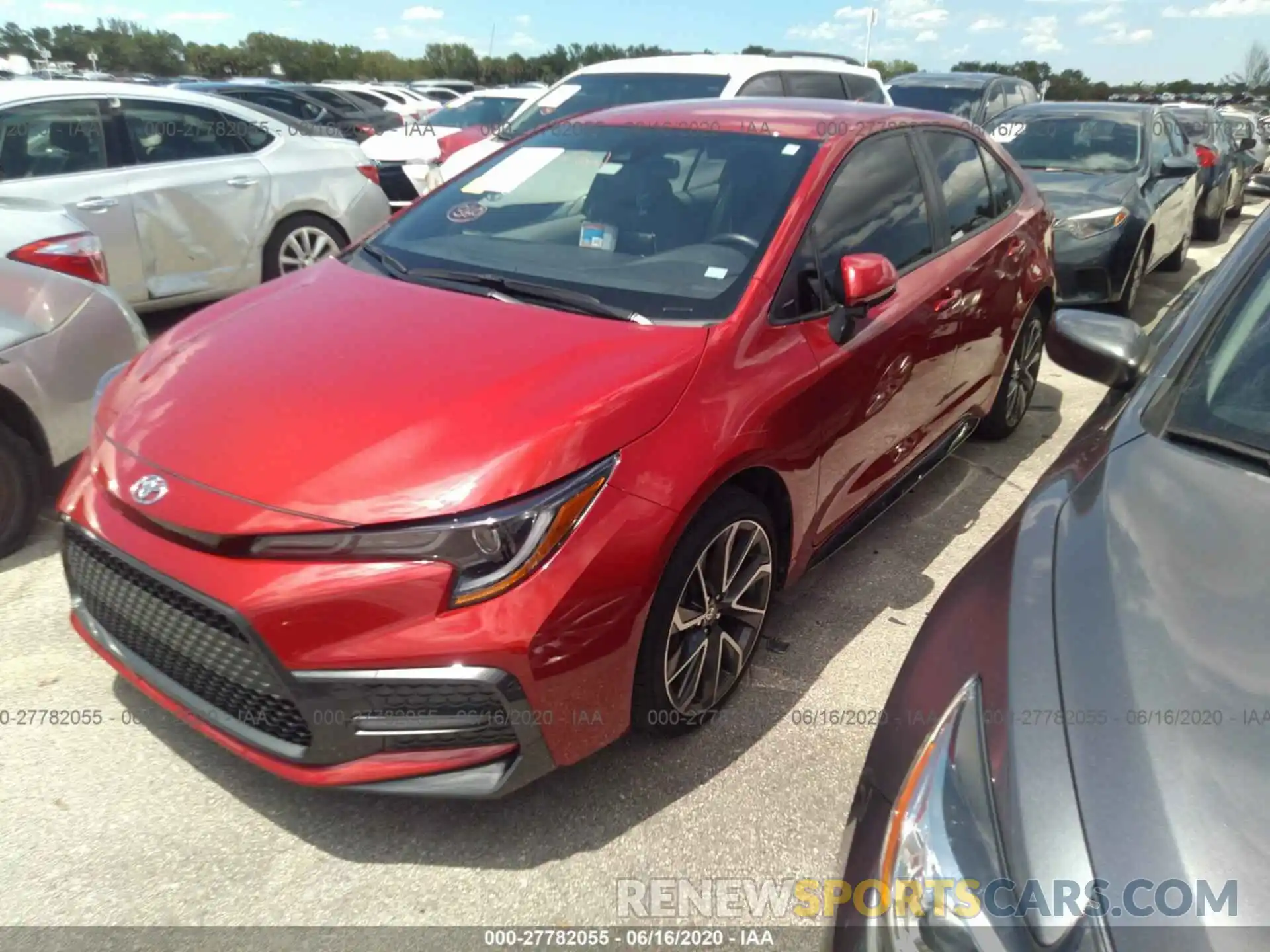 2 Photograph of a damaged car JTDS4RCE3LJ001439 TOYOTA COROLLA 2020