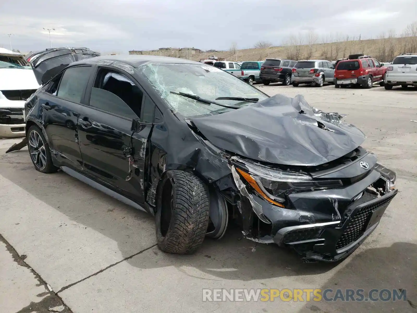 1 Photograph of a damaged car JTDS4RCE3LJ001585 TOYOTA COROLLA 2020