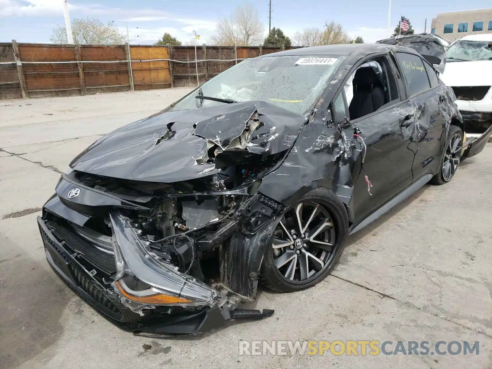 2 Photograph of a damaged car JTDS4RCE3LJ001585 TOYOTA COROLLA 2020